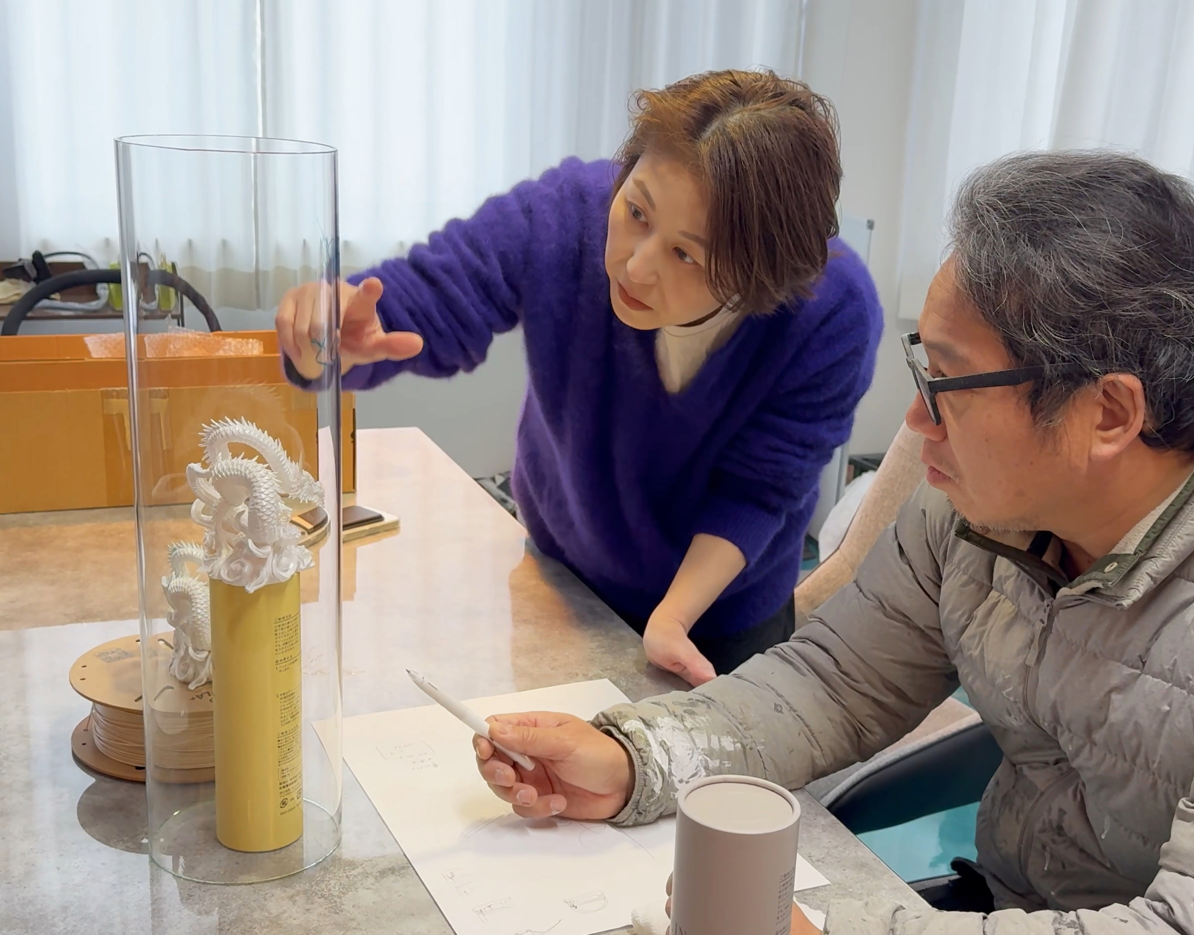 トロフィー試作のイメージ